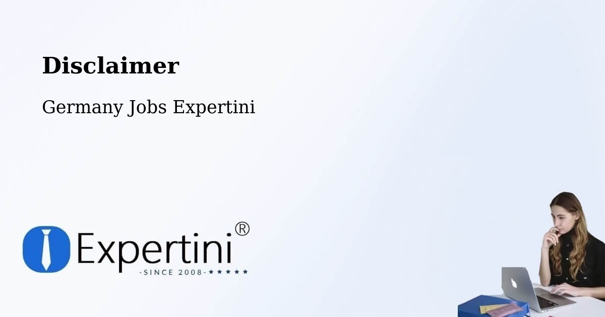Disclaimer – Deizisau - Germany Jobs Expertini